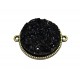 CCR07 - Conector bronz antic cu cabochon rasina 34*27.5mm/25mm