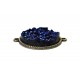 CCR08 - Conector bronz antic cu cabochon druzy negru 34*27.5mm/25mm
