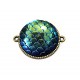 CCR10 - Conector bronz antic cu cabochon druzy vanilla 34*27.5mm/25mm