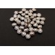 Distantier rotund argintiu antic 6.5mm