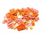 E-PAR-4MM-08 - (27 grame) Paiete rotunde portocaliu corai efect AB 4mm