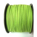 (1 metru) Snur faux suede verde fistic 3mm
