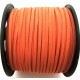 DISPONIBIL 1 ROLA 91 METRI - E-SFS3mm-57 - (91 metri) Snur faux suede portocaliu corai 3mm