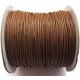 SPOL1.5mm-07 - (1 metru) Snur poliester cerat ciocolata cu lapte 1.5mm