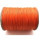 (1 metru) Snur bumbac cerat portocaliu 1.5mm