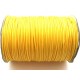 (1 metru) Snur bumbac cerat galben 1.5mm