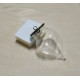 DISPONIBIL 5 SETURI - GS10A - Glob sticla 38*26mm cu capacel bronz antic