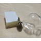 DISPONIBIL 5 SETURI - GS10A - Glob sticla 38*26mm cu capacel bronz antic