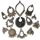 DISPONIBIL 1 SET - MX540 - Mixt chandeliere bronz antic diverse marimi