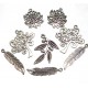 DISPONIBIL 1 SET - MX550 - Mixt pandantive argintiu antic diverse marimi