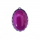 PX11E  - Pandantiv bronz antic cu cabochon violet 26*19mm