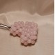 Accesoriu breloc sau geanta inimioara roz pal