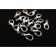E-IC20 - (100 buc.) Inchizatoare carabina lobster argintie 16*8mm