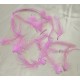70 GRAME (3.200-3.700 buc.) - Pene cocos subtiri roz 4-14cm
