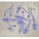 70 GRAME (3.200-3.700 buc.) - Pene cocos subtiri mov 4-14cm