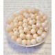 (200 buc.) - MSP541 - Margele sticla nude ivory sfere 6mm