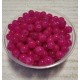 (100 buc.) - MSP488 - Margele sticla fuchsia sfere 8mm