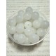 (30 buc.) - MSP235 - Margele sticla translucent white sfere 12mm
