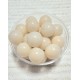 (15 buc.) - MSP540 - Margele sticla nude ivory sfere 14mm