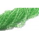 MFB334 - (200 buc.) Cristale verde pal biconice fatetate 4mm