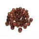 MFS617 - (50 buc.) Cristale maro cognac sfere fatetate 6mm