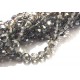 DISPONIBIL 2 SETURI - MFS634 - (50 buc). Cristale gri sfere fatetate 6mm