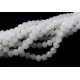 MFS677 - (100 buc.) Cristale alb laptos sfere fatetate 4mm