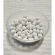 DISPONIBIL 3 SETURI - PSE125 - (50 buc.) Jad mashan alb sfere 6mm