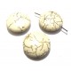 PSE112 - (10 buc.) Howlit de sinteza banut alb 25mm