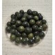PSE116 - (30 buc.) Jad taiwan verde olive foarte inchis sfere 12mm