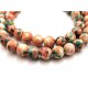 PSE153 - (30 buc.) Ocean jasper nuante verde turcoaz si rosu indian sfere 10mm