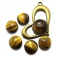 CPS74 - (10 buc.) Cabochon ochi de tigru 12mm