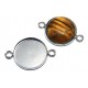 OTE170 - Conector otel inoxidabil baza cabochon 32*22mm/20mm