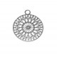 OTE219 - (10 buc.) Charm otel inoxidabil floarea vietii 22*18mm