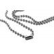 LO11 - Baza colier lant cu bile si inchizatoare otel inoxidabil 2.4mm/70cm
