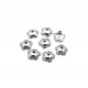 OTE204 - (30 buc.) Capacele otel inoxidabil floare 6mm