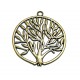 CP24 - (10 buc.) Pandantiv copacul vietii bronz antic 47mm 