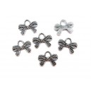 Charm fundita argintiu antic 19*14mm