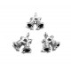CP290 - Charm clopotei argintiu antic 14*12mm