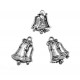 CP289 - Charm clopotei argintiu antic 22*16.5mm