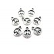 (2 buc.) Charm semnul pacii 11.5*9mm
