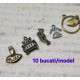 DISPONIBIL 1 SET - MX588 - (50 buc.) Mixt charmuri bronz antic