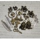 DISPONIBIL 1 SET - MX596 - (19 buc.) Mixt charmuri bronz antic