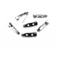 BB09 - Baza brosa 2 gauri negru gun metal 20*5mm