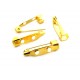 BB11 - (50 buc.) Baza brosa 2 gauri aurie 20*5mm