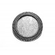 BB58 - (10 buc.) Baza brosa argintiu antic 28mm/20mm