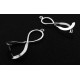 AG50 - Agatatoare pandantiv argintie semnul infinitului 32*12mm