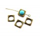 Rama cadru margele patrat bronz antic 11mm