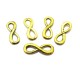 CO54 - Conector semn infinit auriu antic 24*9mm 