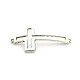 Conector cruce argintiu antic 54*28mm